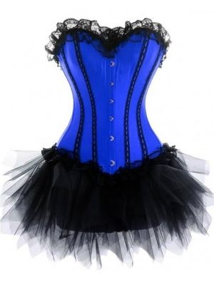 Blue Corset with Tutu Dress