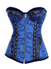 Blue Lace Steel Bone Corsets