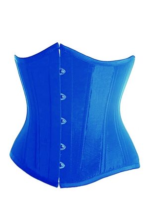 Blue Satin Underbust Corset