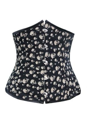 Classic Skull Underbust Corset