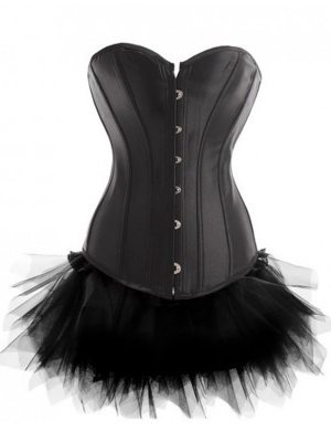 Simple Black Corset And Tutu Dress