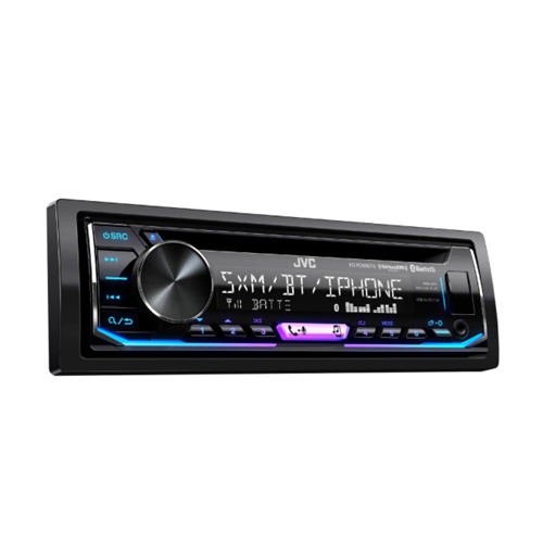 JVC® - Single DIN CD/AM/FM/MP3/WMA/AAC/FLAC Receiver with Built-In Bluetooth, SiriusXM Ready and Support