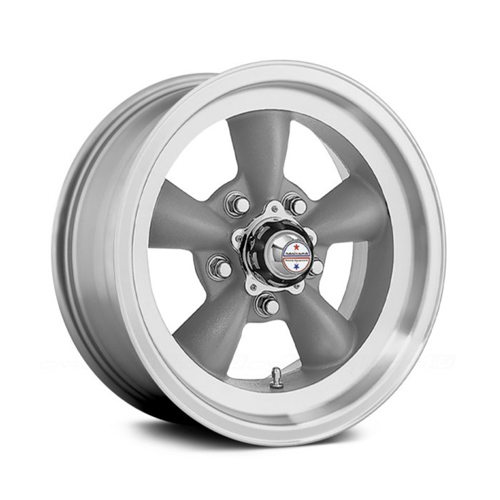 AMERICAN RACING® - VN105D TORQ THRUST D 1PC Gray with Machined Lip