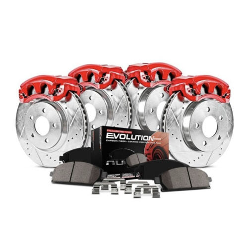 Power Stop® - 1-Click Z23 Evolution Sport Drilled and Slotted Brake Kit with Calipers