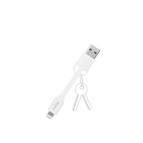 Keychain Sync and Charge USB data cable with 8-pin connector for Apple, MFI