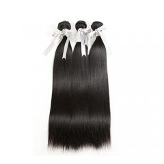 Menselijk Haar Bundels Met Sluiting 3 Bundels Met Sluiting Niet Remy Extension Peruaanse Steil Haar Bundels Met Sluiting