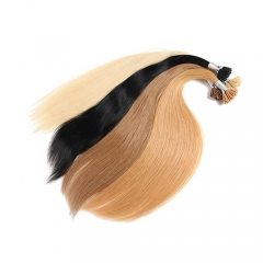 1B Remy Braziliaanse Steil Haar 20 Inch Ik Tip Human Hair Extensions 0.5G/Strengen Pure Kleur Tip Haar Europese Salon stijl