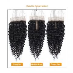 Haar Indian Body Wave Sluiting met Baby Haar 8-20 inch Remy Sluiting Natuurlijke Kleur Menselijk Haar Vetersluiting 1 ST alleen