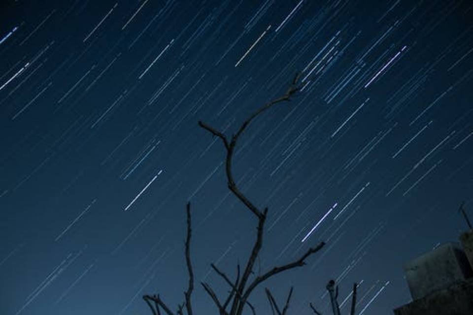 我喜欢黑夜，只有淡淡的月光和遥望夜空